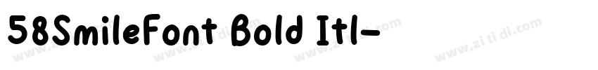 58SmileFont Bold Itl字体转换 58SmileFont Bold Itl字体转换